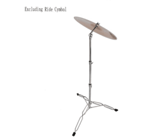 Drum Set Vertical And Diagonal Rhythm Cymbal Stand (Color: Silver)