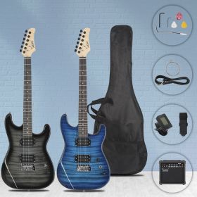 ST Electric Guitar, Speaker Set (Color: Blue)