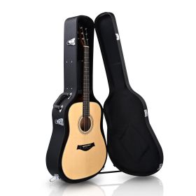 Durable Design, Versatile And Compatible With Multiple Guitars, Acoustic Guitar Hard Shell Case (Color: Black)