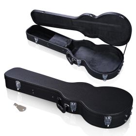 Folk Guitar Outer Box, Made Of Hard Plywood Wrapped In PU Leather, Not Shipped On Weekends (Color: Black)